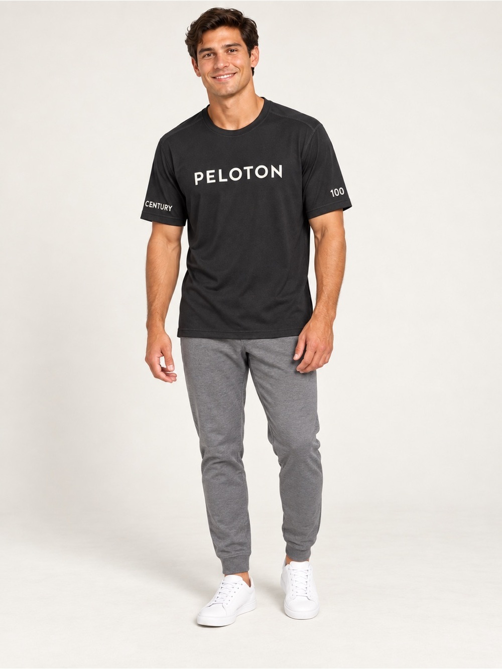 Peloton Century 100 Rides Black Performance T-Shirt Men’s Large